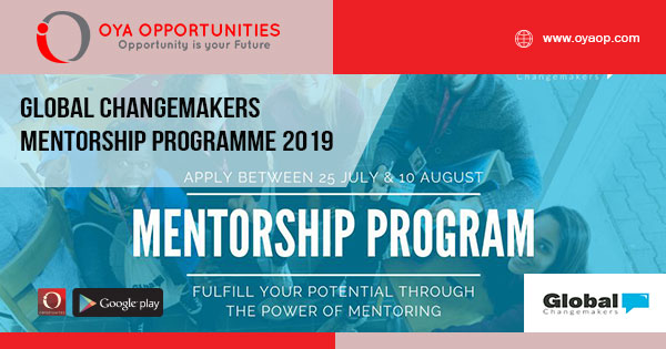 Global Changemakers Mentorship Programme 2019