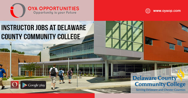 Instructor jobs at Delaware County Community College