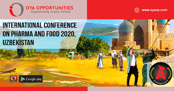 International Conference on Pharma and Food 2020, Uzbekistan