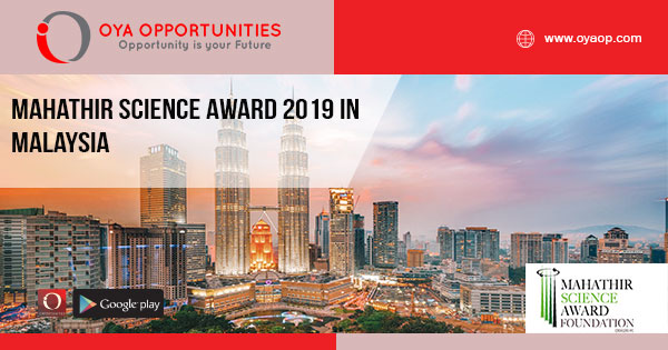 Mahathir Science Award 2019 in Malaysia