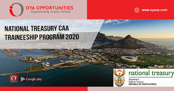 National Treasury CAA Traineeship Program 2020
