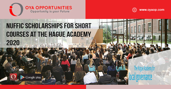 Nuffic Scholarships for Short Courses at The Hague Academy 2020