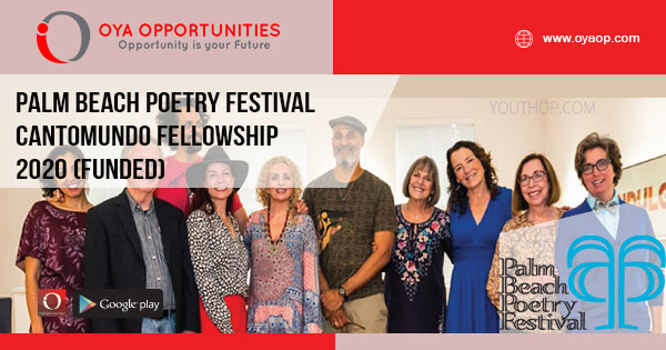 Palm Beach Poetry Festival CantoMundo Fellowship 2020 (Funded)