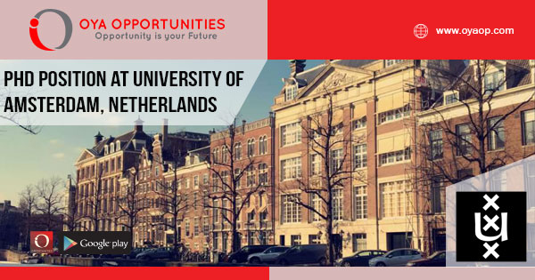 PhD position at University of Amsterdam
