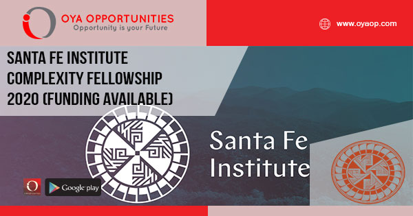 Santa Fe Institute Complexity Fellowship 2020 (Funding available)