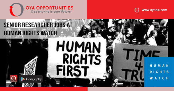 Senior Researcher jobs at Human Rights Watch
