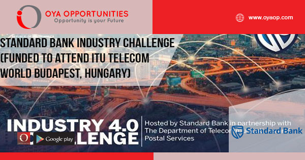 Standard Bank Industry 4.0 Challenge 2019 (Funded to attend ITU Telecom World in Budapest, Hungary)