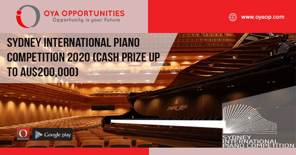 Sydney International Piano Competition 2020 (Cash prize up to AU$200,000)