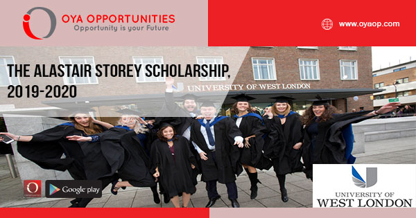 The Alastair Storey Scholarship, 2019-2020
