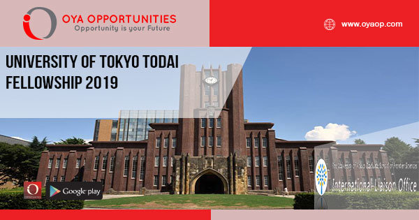 University of Tokyo Todai Fellowship 2019
