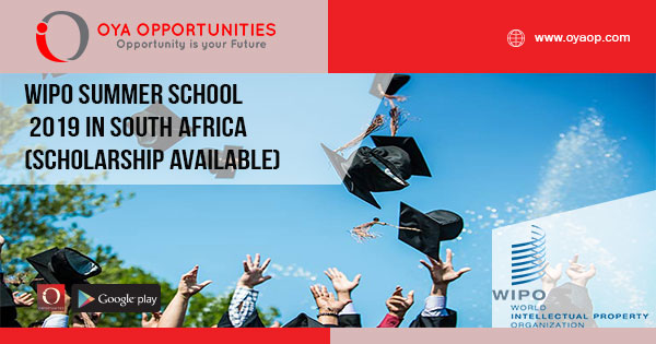 WIPO Summer School 2019 in South Africa (Scholarship Available)