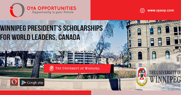 Winnipeg President’s Scholarships for World Leaders, Canada