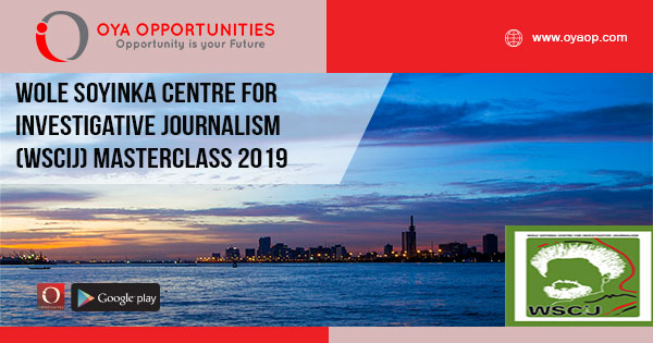 Wole Soyinka Centre for Investigative Journalism (WSCIJ) Masterclass 2019