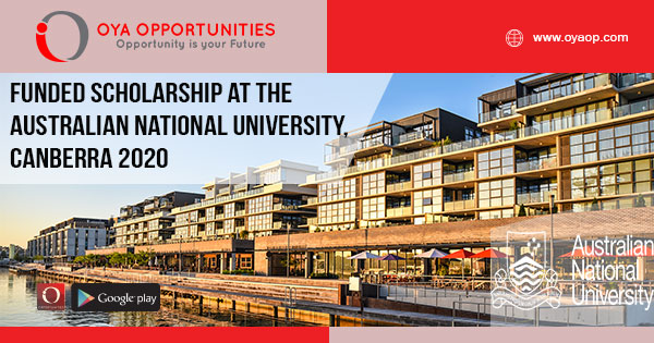 Funded Scholarship at The Australian National University, Canberra 2020