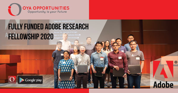 Fully Funded Adobe Research Fellowship 2020