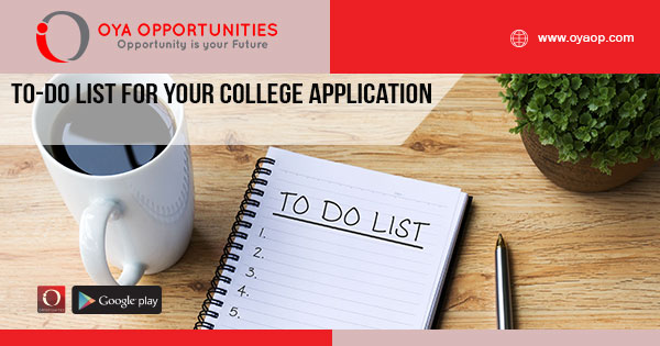 To-Do List for Your College Application