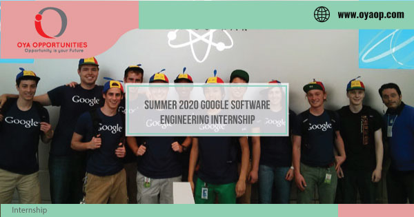 Summer 2020 Google Software Engineering Internship