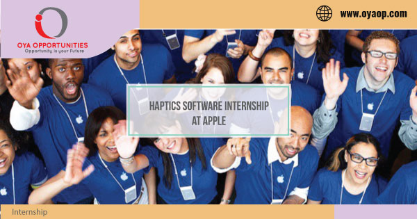 Haptics Software Internship at Apple