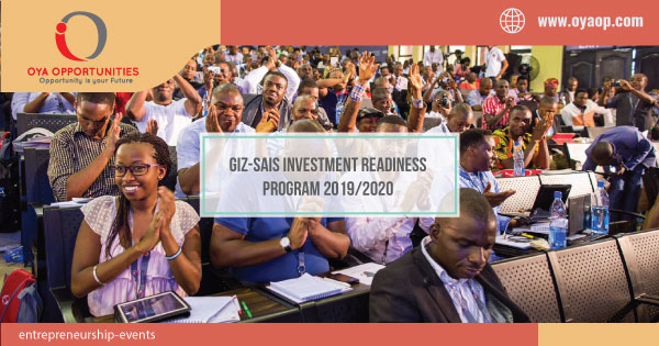 GIZ-SAIS Investment Readiness Program 2019/2020