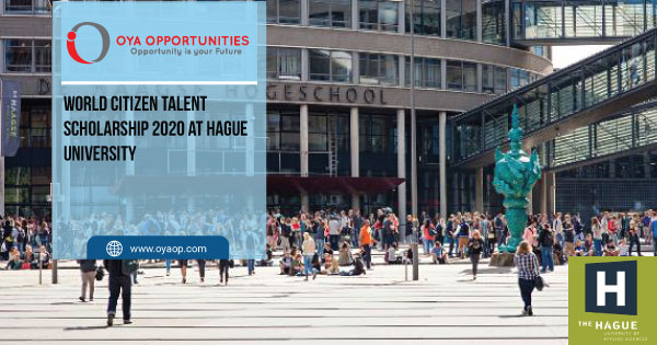 World Citizen Talent Scholarship 2020 at Hague University