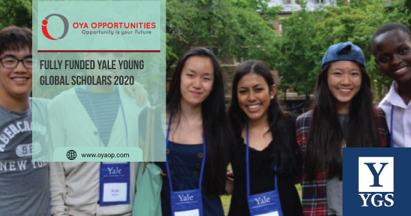 Fully Funded Yale Young Global Scholars 2020