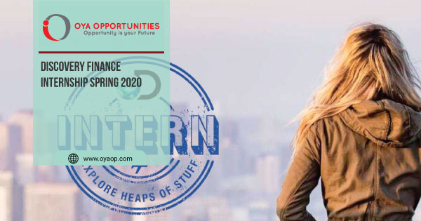 Discovery Finance Internship Spring 2020