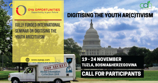 Fully Funded International Seminar on Digitising the Youth Ar(c)tivism