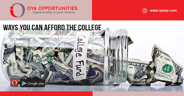 Ways You Can Afford the College