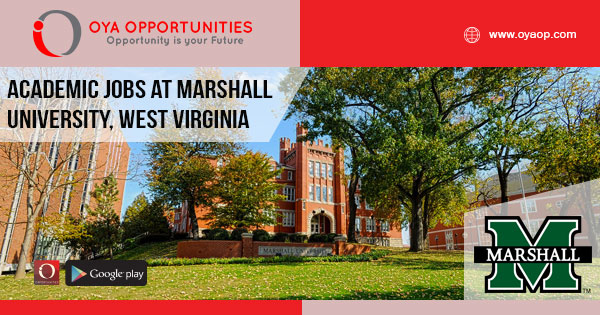 Academic jobs at Marshall University, West Virginia