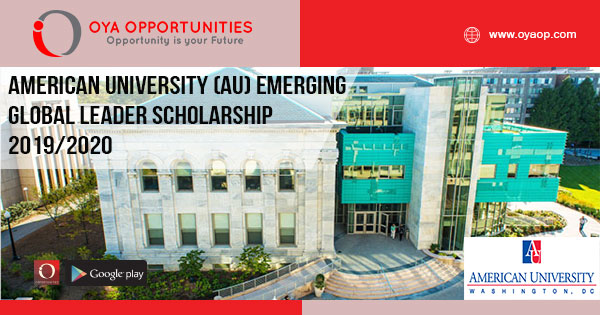 American University (AU) Emerging Global Leader Scholarship 2019/2020