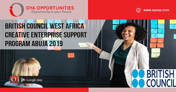 British Council West Africa Creative Enterprise Support Program Abuja 2019