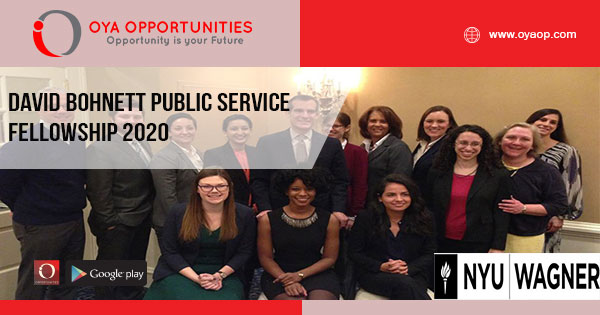 David Bohnett Public Service Fellowship 2020