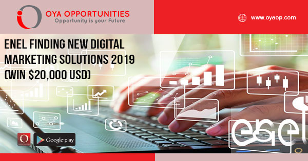 Enel Finding New digital Marketing Solutions 2019 (Win $20,000 USD)