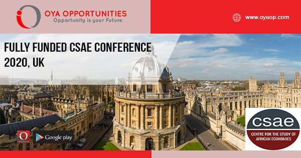 Fully Funded CSAE Conference 2020, UK