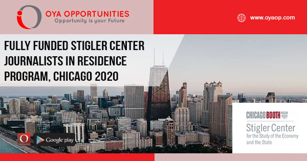 Fully Funded Stigler Center Journalists in Residence Program, Chicago 2020