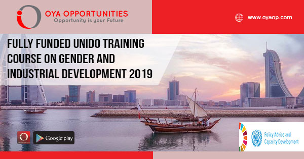Fully Funded UNIDO Training Course on Gender and Industrial Development 2019