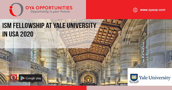 ISM Fellowship at Yale University in USA 2020