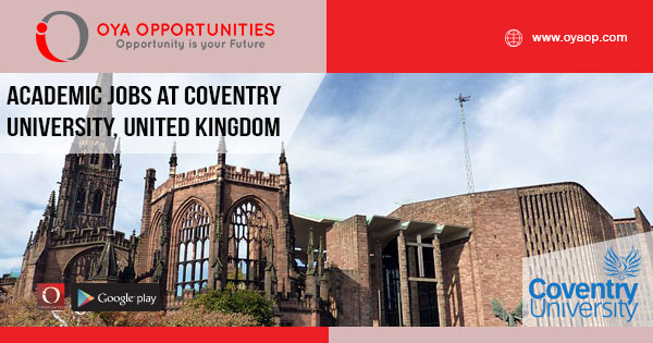 Lecturer Jobs at Coventry University, United Kingdom