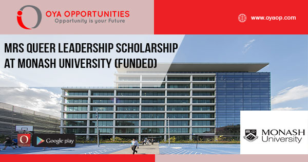 MRS Queer Leadership Scholarship at Monash University (Funded)