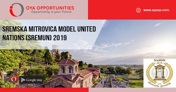 Sremska Mitrovica Model United Nations (SreMUN) 2019