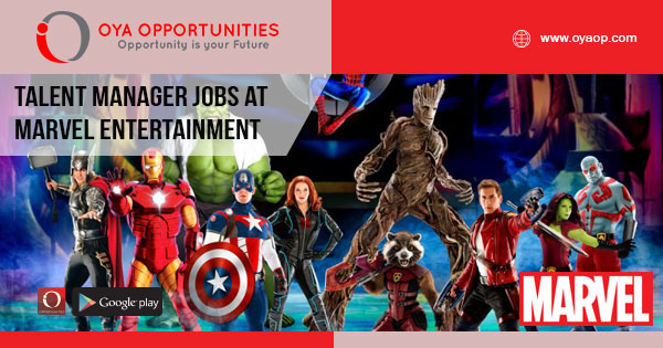 Talent Manager jobs at Marvel Entertainment