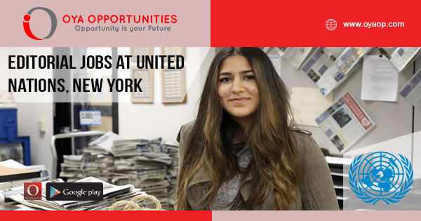 Editorial Jobs at United Nations, New York
