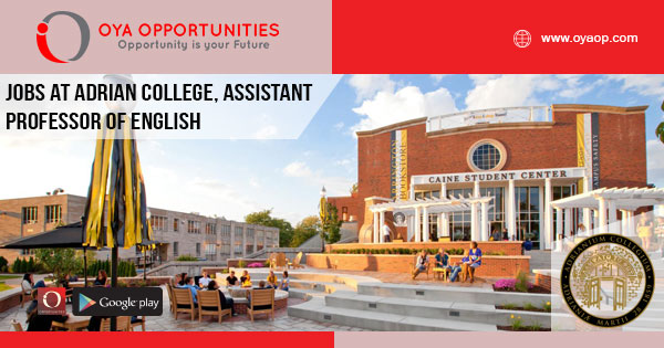 Jobs at Adrian College, Professor of English