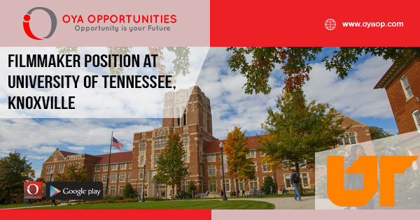 Filmmaker position at University of Tennessee, Knoxville