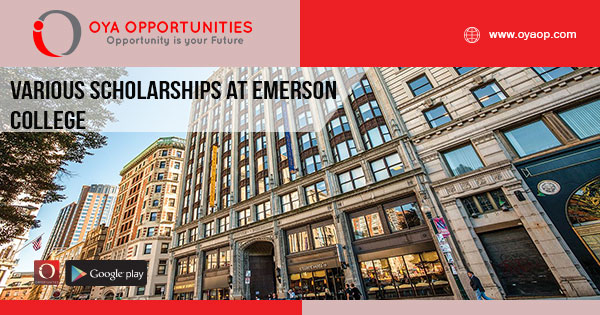 Various Scholarships at Emerson College