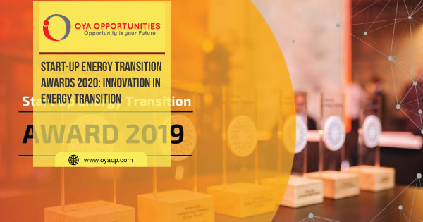 Start-Up Energy Transition Awards 2020: Innovation in Energy Transition