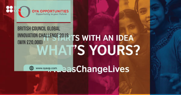 British Council Global Innovation Challenge 2019 (Win £20,000)