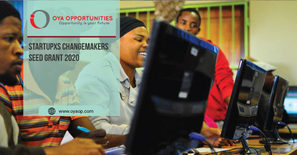 StartupXS ChangeMakers Seed Grant 2020