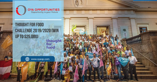 Thought for Food Challenge 2019/2020 (Win up to $25,000)