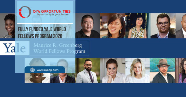 Fully Funded Yale World Fellows Program 2020